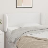 Hoofdbord met randen 103x23x78/88 cm kunstleer wit