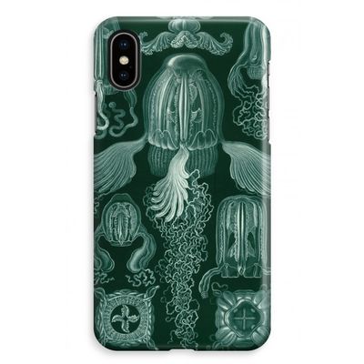 Haeckel Cubomedusae: iPhone XS Max Volledig Geprint Hoesje