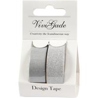 Creativ Company Masking tape zilver 2m, 2st.