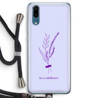 Be a wildflower: Huawei P20 Transparant Hoesje met koord