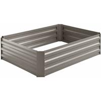 Siena Garden 557075 Metalen hoogbeet, 120 x 90 x 30 cm grijs, verzinkt en gepoedercoat 1 stuk(s)