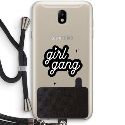 Girl Gang: Samsung Galaxy J7 (2017) Transparant Hoesje met koord