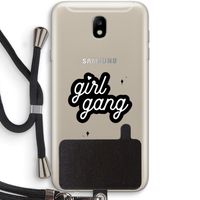 Girl Gang: Samsung Galaxy J7 (2017) Transparant Hoesje met koord