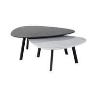 Richmond Organische Salontafel 'Trocadero' Set van 2 stuks, Marmer