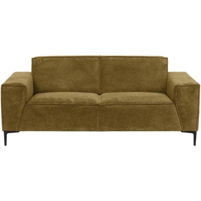 Leen Bakker - Bank Romy 3-zits - Egon - Stof - Groen - 90x220x78 Cm