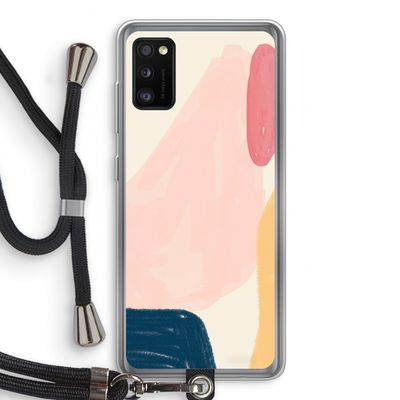 Saturday Flow: Samsung Galaxy A41 Transparant Hoesje met koord