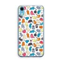 Kleurrijke katten: iPhone XR Transparant Hoesje