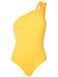 Clube Bossa maillot de bain asymétrique à fronces - Jaune