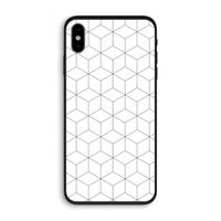Zwart-witte kubussen: iPhone XS Biologisch afbreekbaar hoesje