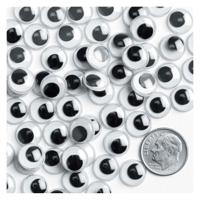 Colorations - zwarte zelfklevende wiebeloogjes, 1000st.