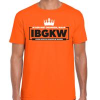 Koningsdag verkleed t-shirt heren - ik ben niet dronken - oranje