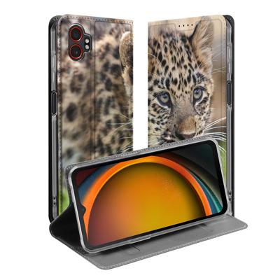 Samsung Galaxy Xcover 7 Pro | Standcase | Hoesje Baby Luipaard