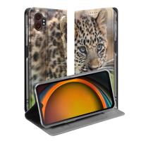 Samsung Galaxy Xcover 7 Pro | Standcase | Hoesje Baby Luipaard