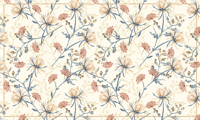 Chinoiserie stijl bloemen tapijt Chinoiserie stijl bloemen tapijt