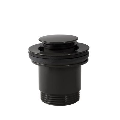 Afvoerplug Tres Valvulva | 5/4" | Click waste | Messing | Rond | Zwart glans