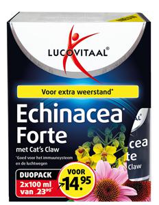 Lucovitaal Echinacea extra forte cats claw duo 2 x 100ml (1 Set)