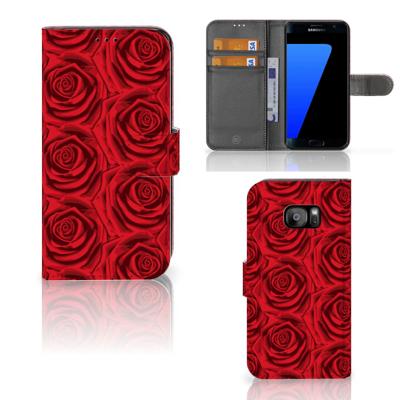 Samsung Galaxy S7 Edge Hoesje Red Roses Samsung Galaxy S7 Edge Hoesje Red Roses