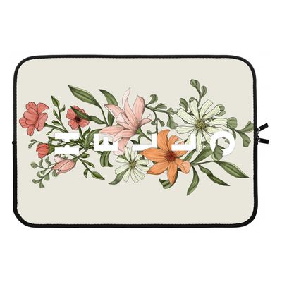 Hello bloemen: Laptop sleeve 13 inch