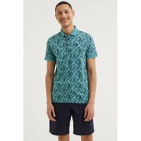 Vanguard regular fit polo met all over print lichtblauw - thumbnail