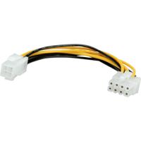 ROLINE Interne Stroom Adapterkabel, 8 pin PCI Express-connector - P4 connector, 0,15 m - thumbnail