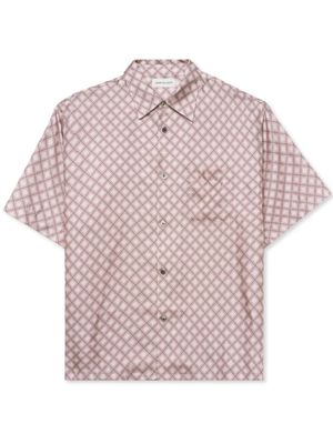John Elliott chemise en soie à imprimé graphique - Tons neutres