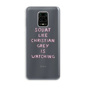 Christian Grey: Xiaomi Redmi Note 9 Pro Transparant Hoesje