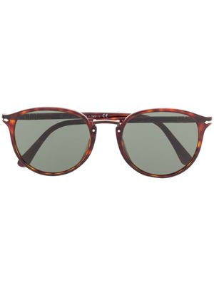 Persol lunettes de soleil à monture ronde - Marron