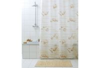 Wicotex douchegordijn textiel conchiglia 180x200cm incl ringen