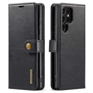 DG.Ming Samsung Galaxy S23 Ultra 5G Afneembare Leren Portemonnee Hoesje - Zwart