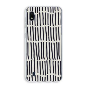 Moroccan stripes: Samsung Galaxy A10 Transparant Hoesje