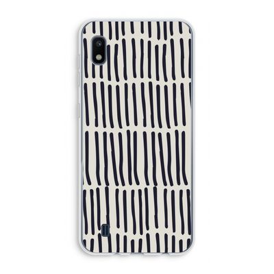 Moroccan stripes: Samsung Galaxy A10 Transparant Hoesje