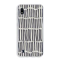 Moroccan stripes: Samsung Galaxy A10 Transparant Hoesje