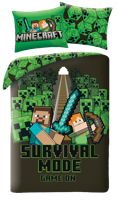 Minecraft Dekbedovertrek survival - 140 x 200 cm - 70 x 90 cm - Polyester Minecraft Dekbedovertrek survival - 140 x 200 cm - 70 x 90 cm - Polyester