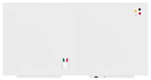 Rocada Whiteboard 6525PRO-DUO (b x h) 200 cm x 100 cm Wit (RAL 9003) Kunststof coating Incl. opbergbakje, Horizontaal- of verticaalformaat