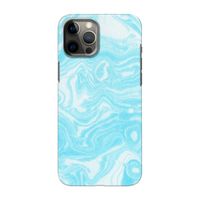 Waterverf blauw: Volledig geprint iPhone 12 Pro Max Hoesje