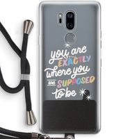 Right Place: LG G7 Thinq Transparant Hoesje met koord