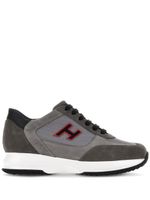 Hogan baskets Interactive H en daim - Gris - thumbnail