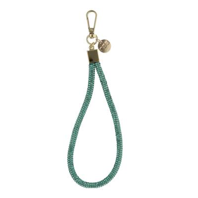 Telefoonkoord Diamond - Zeeblauw - Goud Telefoonkoord Diamond - Zeeblauw - Goud