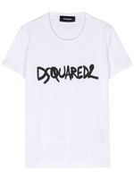 DSQUARED2 t-shirt en coton à logo imprimé - Blanc