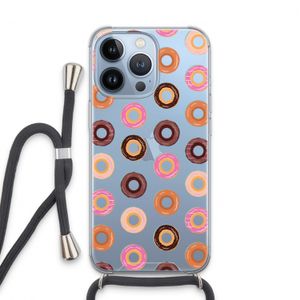 Donuts: iPhone 13 Pro Transparant Hoesje met koord