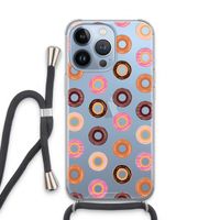 Donuts: iPhone 13 Pro Transparant Hoesje met koord