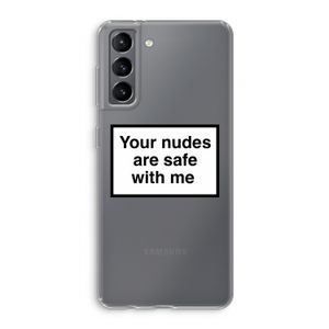 Safe with me: Samsung Galaxy S21 Transparant Hoesje
