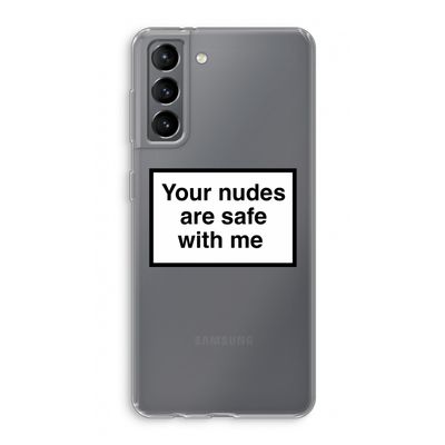 Safe with me: Samsung Galaxy S21 Transparant Hoesje