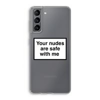 Safe with me: Samsung Galaxy S21 Transparant Hoesje