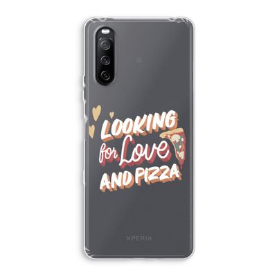 Pizza is the answer: Sony Xperia 10 III Transparant Hoesje