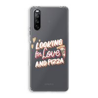 Pizza is the answer: Sony Xperia 10 III Transparant Hoesje
