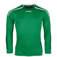 Hummel 111005 Preston Shirt l.m. - Green-White - XL