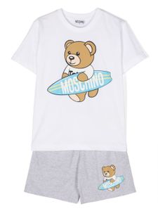 Moschino Kids ensemble à motif Teddy Bear - Blanc