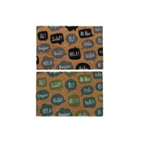Deurmat DKD Home Decor Zwart Grijs Bruin Rubber Munt 2 Stuks Kokosvezel (60 x 40 x 1,5 cm)