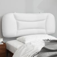 Hoofdbordkussen "Hvar" Wit 100 cm Kunstleer